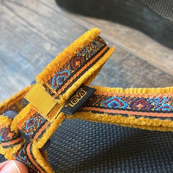 (7) TEVA Women's Yellow Tribal Maressa Platform Sandal - Picture 11 of 12